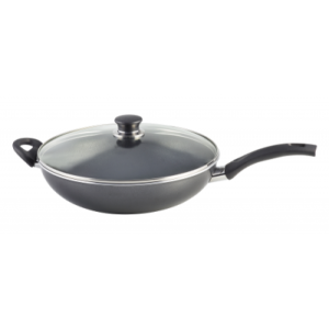 Ballarini - 12 and a half inch Cortina Nonstick Wok with Lid for MooShoo Pork