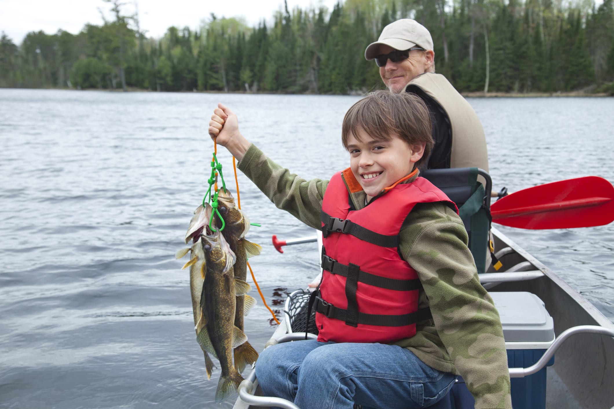 Fishing for Walleye in Canada.