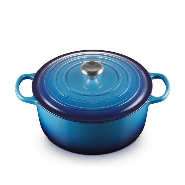 Le Creuset - 6.7 L (7 QT) Blueberry Enamel Cast Iron Round Dutch Oven