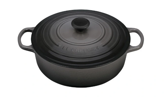 Le Creuset - 6.2 L (6.75 QT) Oyster Shallow Round French Oven