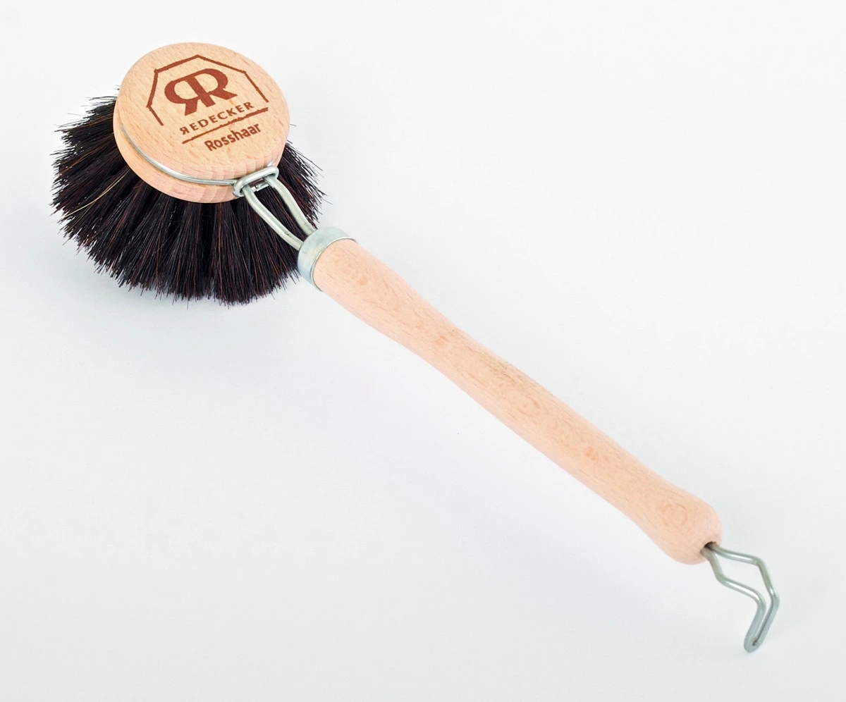 Redecker 1.5" Diameter Horsehair Dish Brush