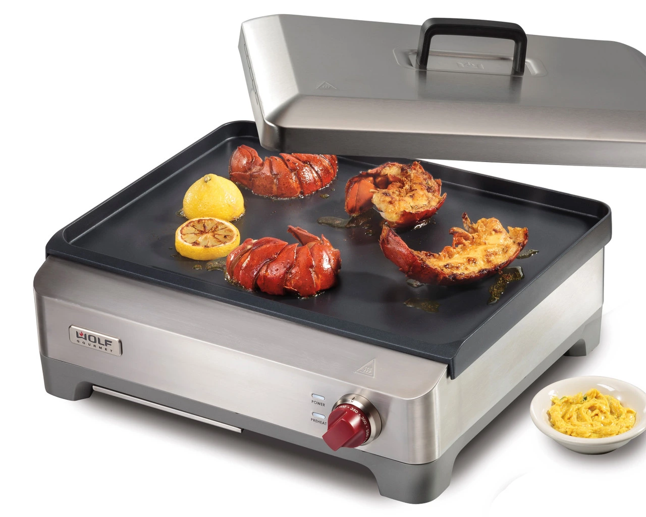 Wolf Gourmet - 12" x 17" Precision Griddle, Non-Stick Surface, Advanced Temperature Control