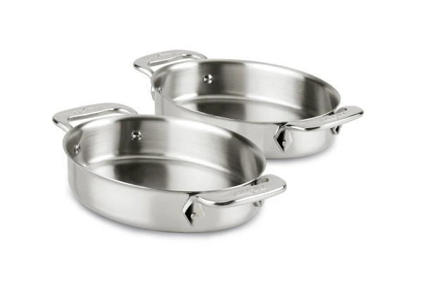 All Clad - Stainless Steel 7" Oval Bakers (set of 2)