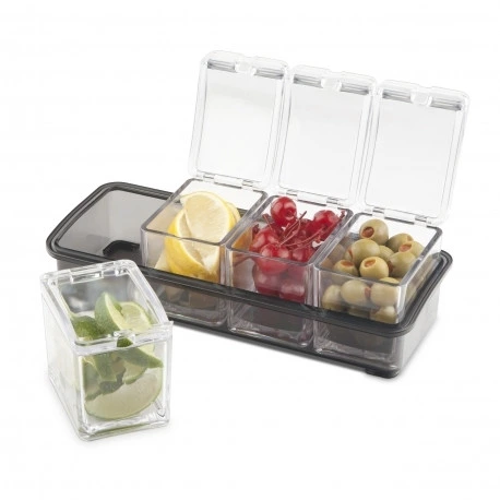 Final Touch - 5 Pc Garnish Bar Caddy