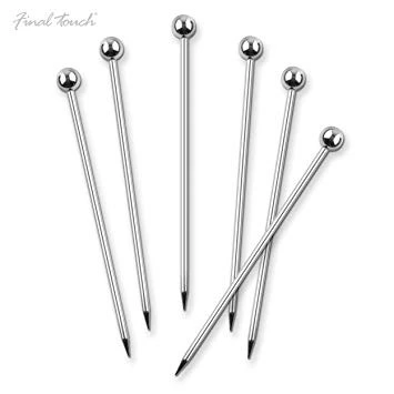 Final Touch - Stainless Steel Cocktail Picks - Set of 6 - FTA7307