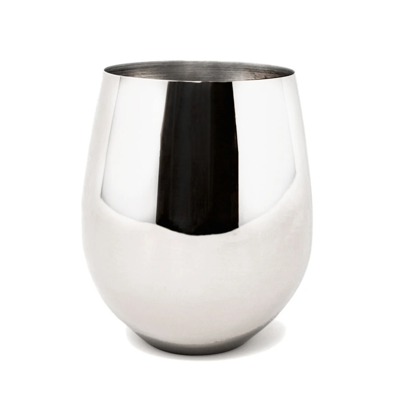 Danesco - 10 oz Stainless Steel Wine Goblet - 8342678SS