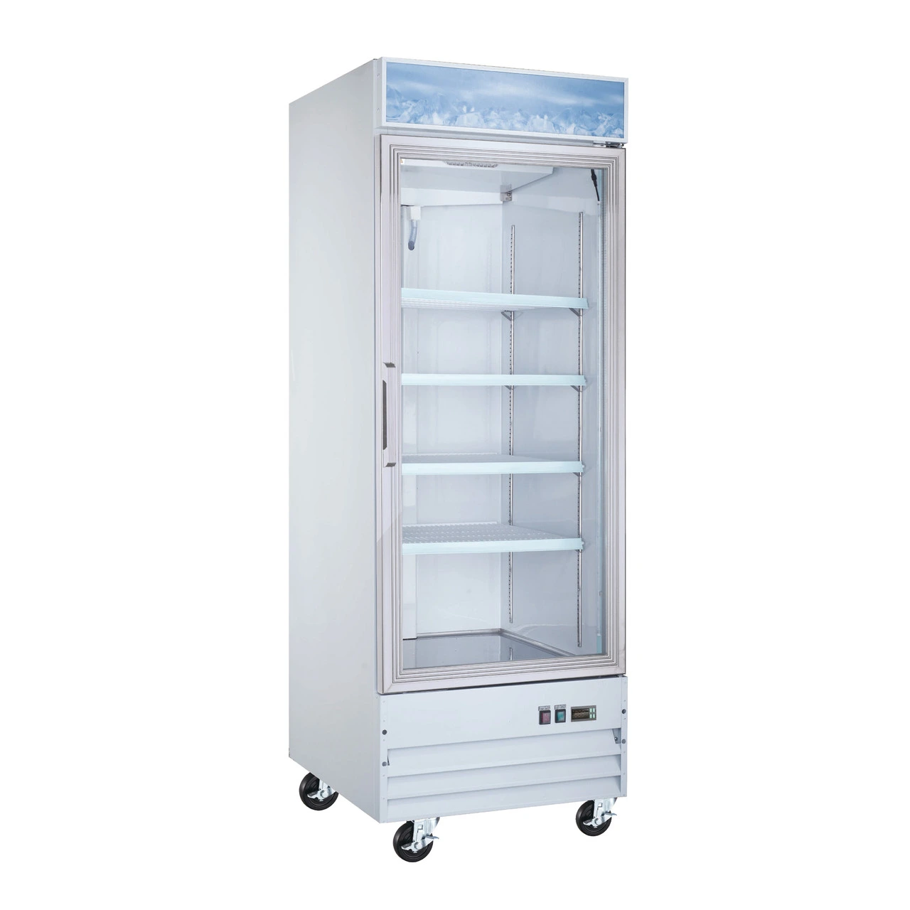 Omcan - 31" 1 Door Swing Glass Freezer - 50030