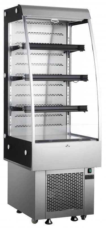 Omcan - 27" Open Refrigerated Floor Display Case With 8.9 Cu. Ft. Capacity - 25825