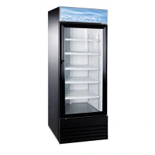 Omcan - 28" Single Door Black Glass Refrigerator - 50037