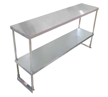 Omcan - 72" Stainless Steel Overshelf Double Tier - 23990