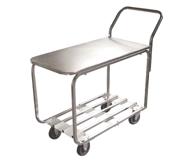 Omcan - All Stainless Steel Stock Cart With Solid Top - 31277