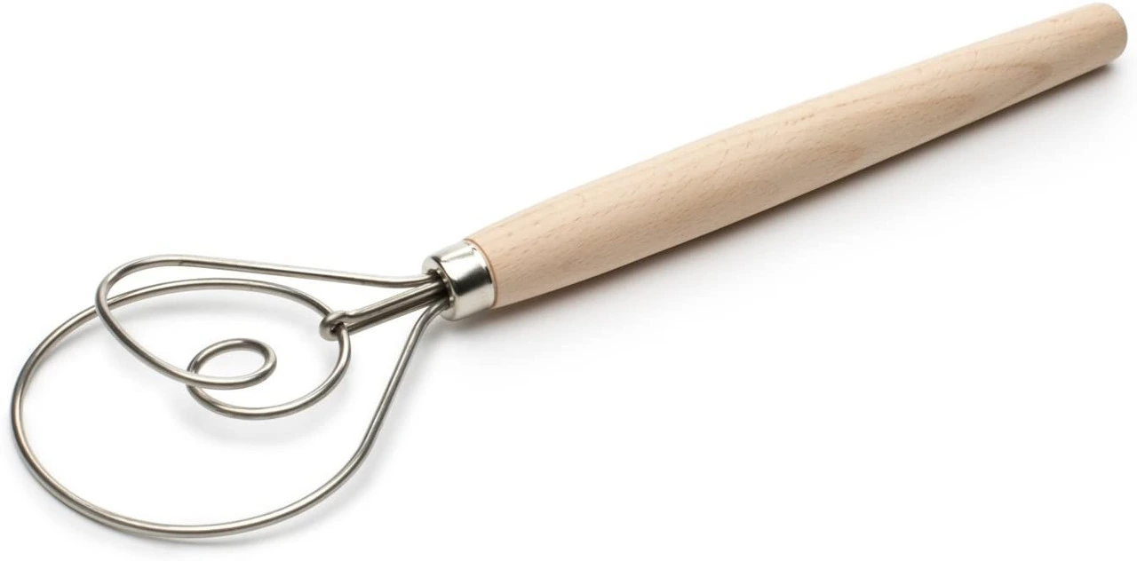 Fox Run - 12" Wood Handle Danish Dough Whisk