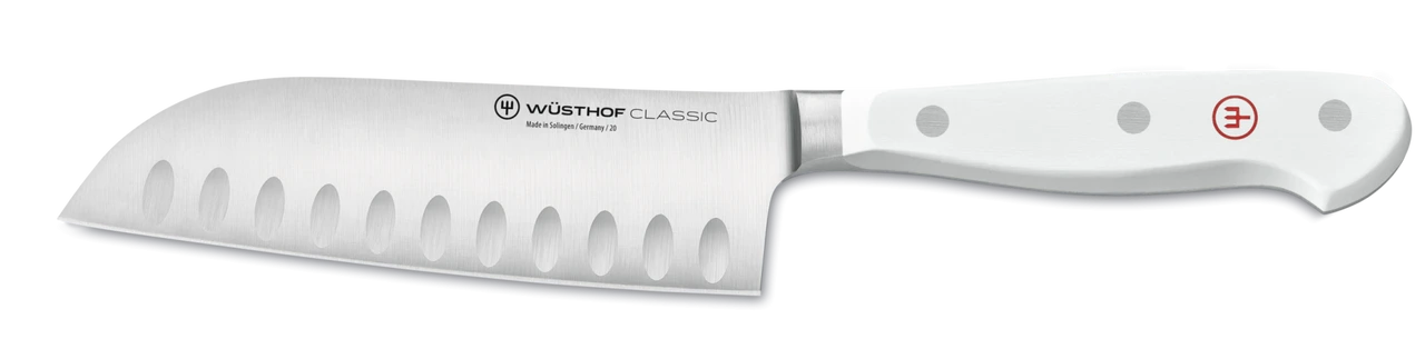 Wusthof - 5" Classic White Hollow Ground Santoku Knife