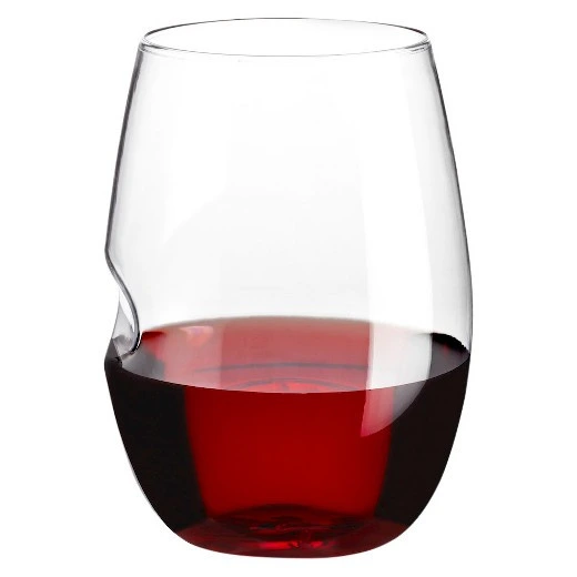 GoVino - 16 Oz Shatterproof Stemless Wine Glass (Single Glass)