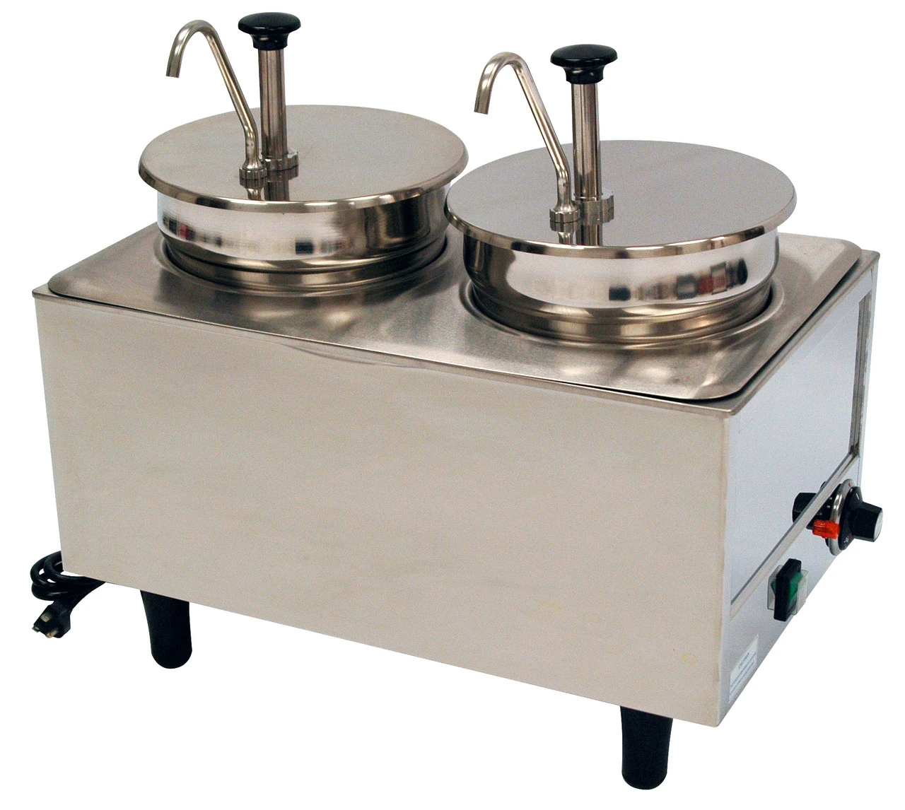 Benchmark - Dual Well Food Warmer - 2 Pumps 120v