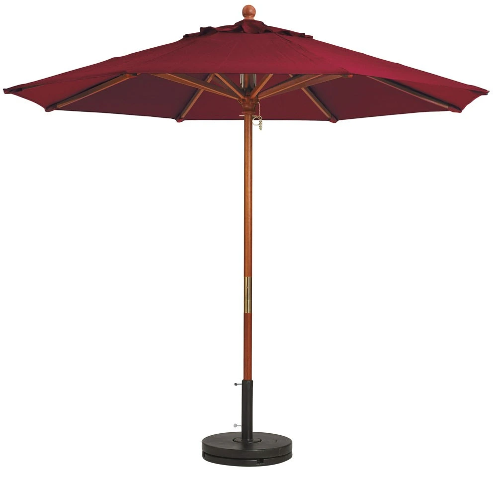 Grosfillex - Market Burgundy 7 Ft Round Umbrella