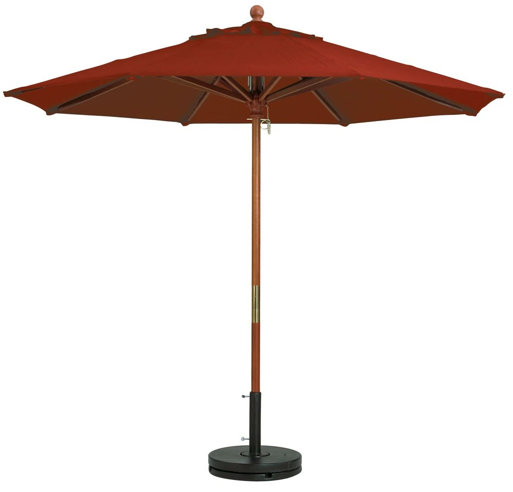 Grosfillex - Market Terra Cotta 7 Ft Round Umbrella