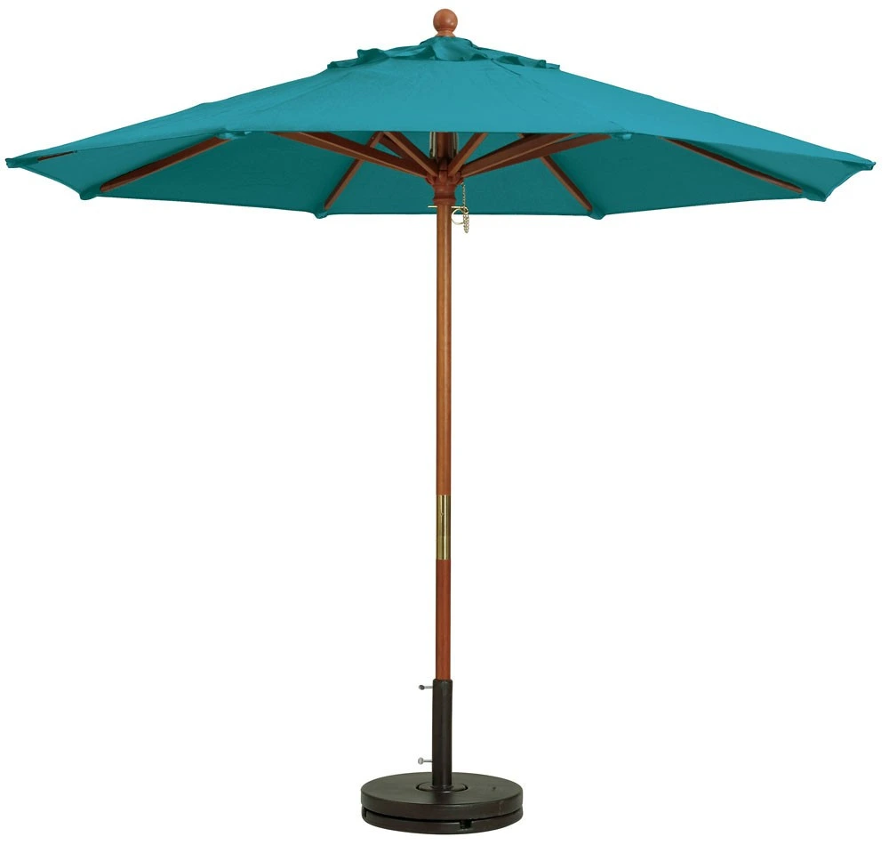 Grosfillex - Market Turquoise 7 Ft Round Umbrella