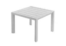 Grosfillex - Sunset 20" x 20" Glacier White Outdoor Low Table - US040096