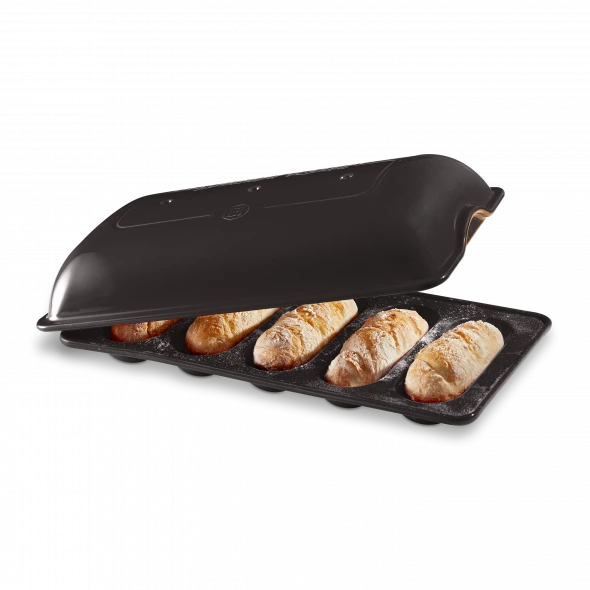 Emile Henry - Fusain 5 Mini Baguettes Baker