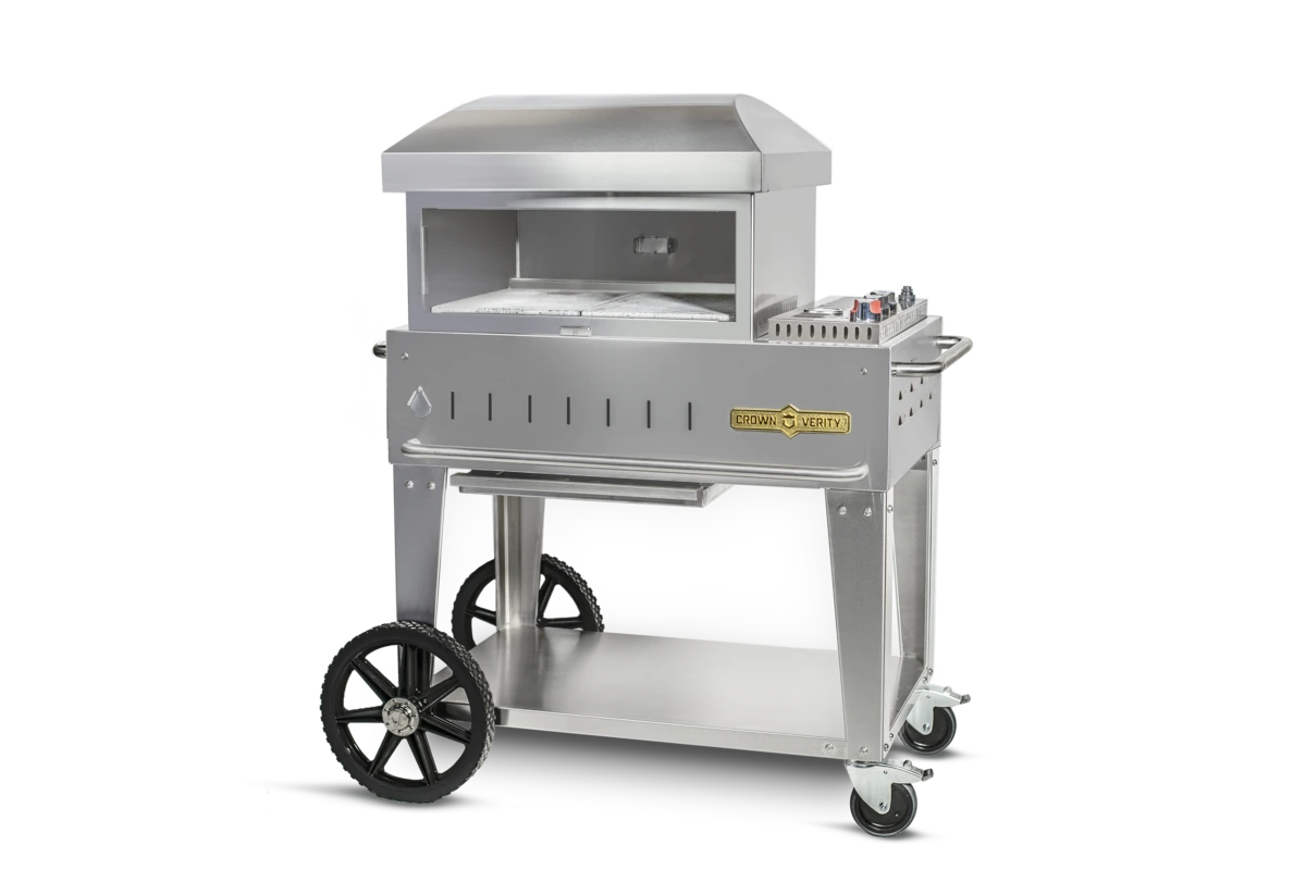 Crown Verity - 24" Natural Gas Mobile Outdoor Pizza Oven