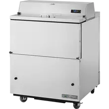 True - 34" Stainless Steel Milk Cooler - TMC-34-S-SS-HC