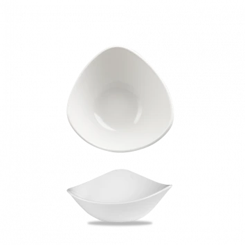 Churchill - Lotus 6" White Triangle Bowl - 12/Case