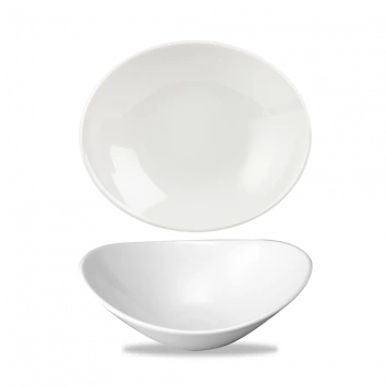 Churchill - Orbit 17 oz White Oval Coupe Bowl - 12/Case