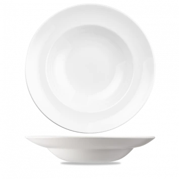 Churchill - Equation  12" White Round Pasta Plate - 12/Case