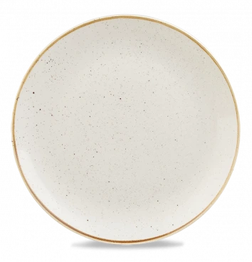 Churchill - Stonecast 12.75" Barley White Round Coupe Plate - 6/Case