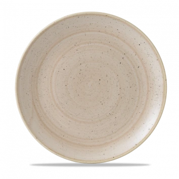 Churchill - Stonecast 11.25" Nutmeg Cream Round Coupe Plate - 12/Case