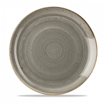 Churchill - Stonecast 11.25" Peppercorn Grey  Round Coupe Plate - 12/Case