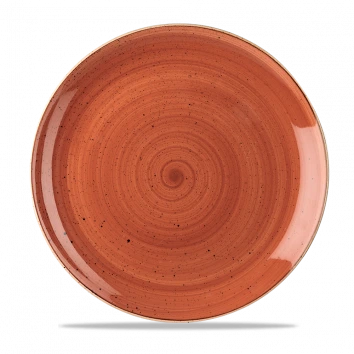 Churchill - Stonecast 11.25" Spiced Orange Round Coupe Plate - 12/Case