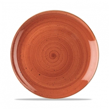 Churchill - Stonecast 10.25" Spiced Orange Round Coupe Plate - 12/Case