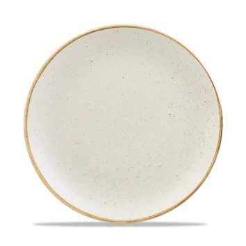 Churchill - Stonecast 10.25" Barley White Round Coupe Plate - 12/Case