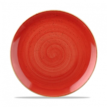 Churchill - Stonecast 10.25" Berry Red Round Coupe Plate - 12/Case