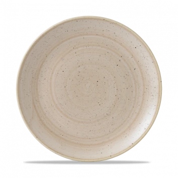 Churchill - Stonecast 10.25" Nutmeg Cream Round Coupe Plate - 12/Case