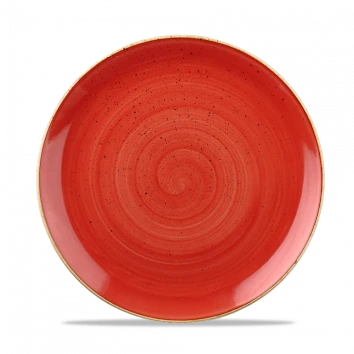 Churchill - Stonecast 8.66" Berry Red Round Coupe Plate - 12/Case