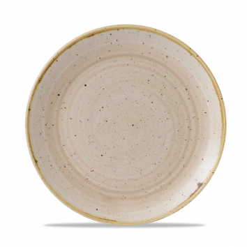 Churchill - Stonecast 8.66" Nutmeg Cream Round Coupe Plate - 12/Case