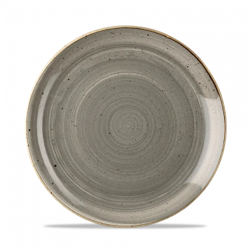 Churchill - Stonecast 8.66" Peppercorn Grey  Round Coupe Plate - 12/Case