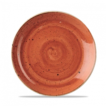 Churchill - Stonecast 8.66" Spiced Orange Round Coupe Plate - 12/Case