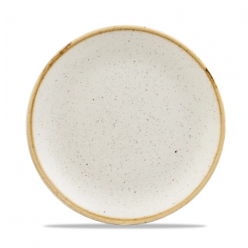 Churchill - Stonecast 8.66" Barley White Round Coupe Plate - 12/Case