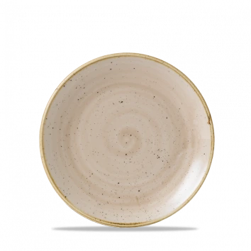 Churchill - Stonecast 6.5" Nutmeg Cream Round Coupe Plate - 12/Case