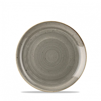 Churchill - Stonecast 6.5" Peppercorn Grey  Round Coupe Plate - 12/Case