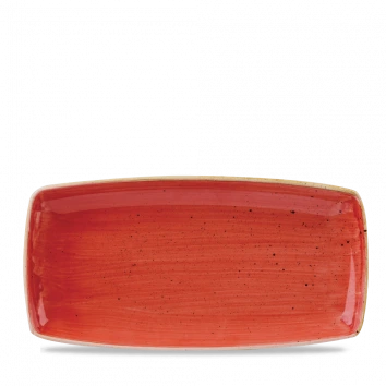 Churchill - Stonecast 14" x 7.25" Berry Red Oblong Plate - 6/Case