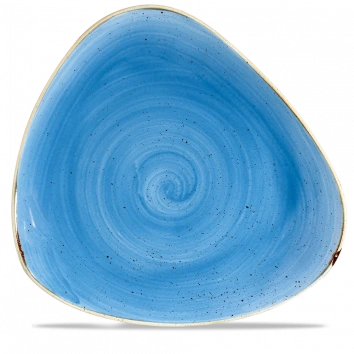 Churchill - Stonecast 12.25" Cornflower Triangle Plate - 6/Case