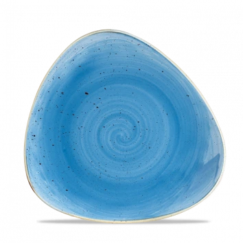 Churchill - Stonecast 9" Cornflower Triangle Plate - 12/Case