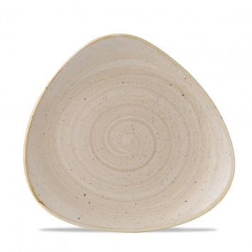 Churchill - Stonecast 9" Nutmeg Cream Triangle Plate - 12/Case