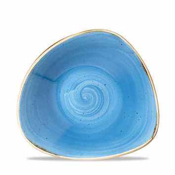 Churchill - Stonecast 21 oz Cornflower Triangle Bowl - 12/Case