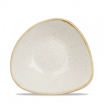 Churchill - Stonecast 21 oz Barley White Triangle Bowl - 12/Case